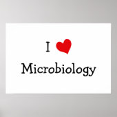 Poster J'aime la microbiologie (Devant)