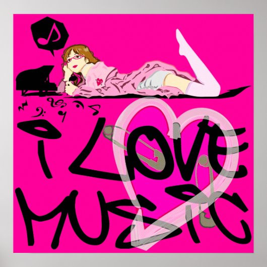 POSTER J'AIME LA MUSIQUE (Devant)