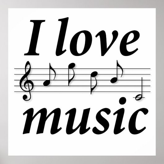 Poster J'aime la musique (Devant)
