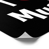 Poster J'aime la musique (Coin)