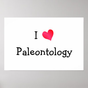 Poster J'aime la paléontologie