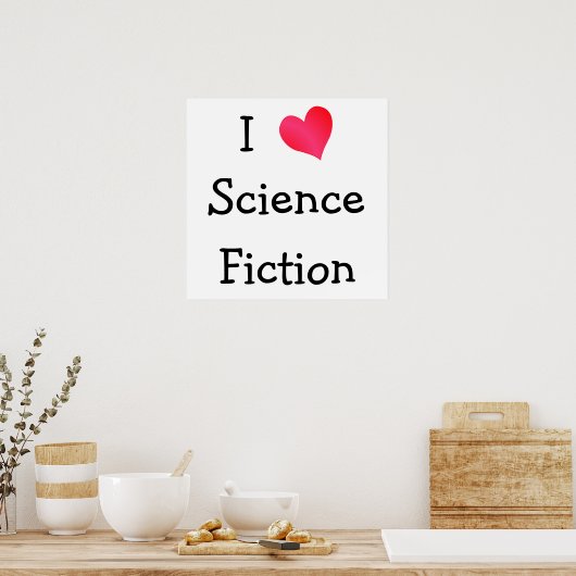 Poster J'aime la science-fiction (Cuisine)