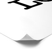 POSTER J'AIME LA THAÏLANDE LONGTEMPS (Coin)