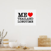 POSTER J'AIME LA THAÏLANDE LONGTEMPS (Cuisine)