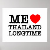 POSTER J'AIME LA THAÏLANDE LONGTEMPS (Devant)