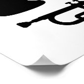 Poster J'aime la trompette (Coin)