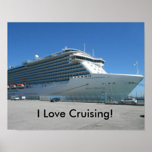 Poster J'aime l'affiche de croisière