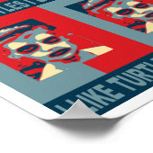 Poster J'Aime L'Affiche Des Tortues. (Coin)