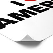 Poster J'aime l'Amérique (Coin)
