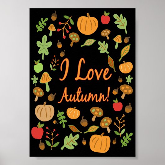 Poster J'Aime L'Automne ! (Devant)