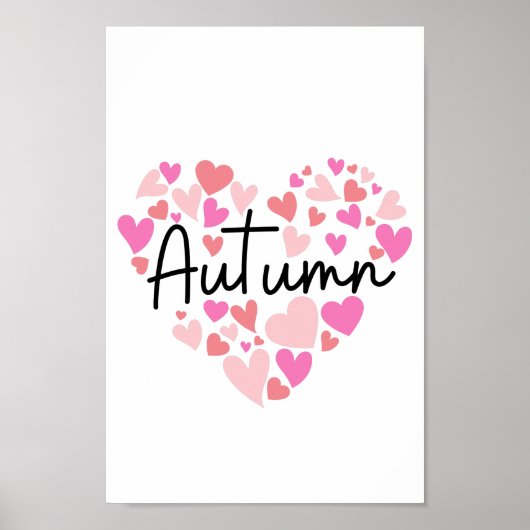 Poster J'aime l'automne (Devant)