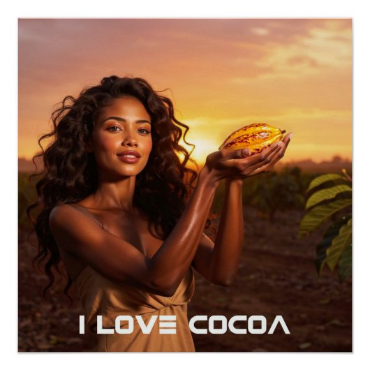 POSTER J'AIME LE CACAO (Devant)