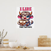 Poster J'aime le café plus que les gens (Cuisine)