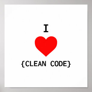 Poster J'aime le code propre
