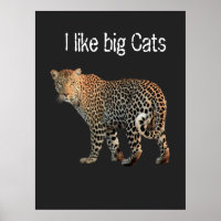J'aime le design de gros chats Leopard à la person
