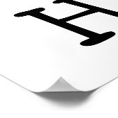 Poster J'Aime Le Hockey De Champ (Coin)