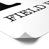 POSTER J'AIME LE HOCKEY SUR LE TERRAIN (Coin)