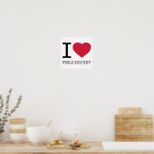 POSTER J'AIME LE HOCKEY SUR LE TERRAIN (Cuisine)