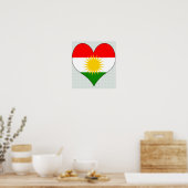 Poster J'aime le Kurdistan (Cuisine)