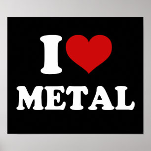Poster J'aime le métal