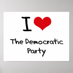 Poster J'aime le Parti démocrate