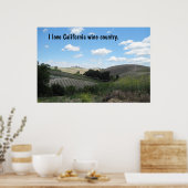 Poster : J'aime le pays des vins de Californie. (Cuisine)
