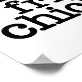 Poster J'aime le poulet frit (Coin)