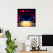 Poster J'aime le théâtre (Bureau à domicile)