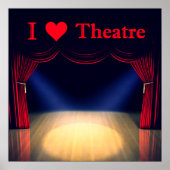 Poster J'aime le théâtre (Devant)