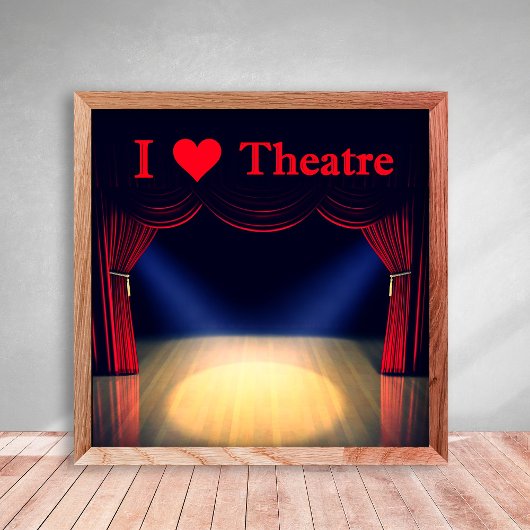 Poster J'aime le théâtre