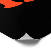 Poster J'aime le visage de la musique de maison avec des  (Coin)