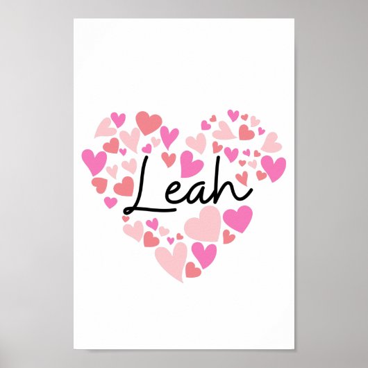 Poster J'aime Leah (Devant)