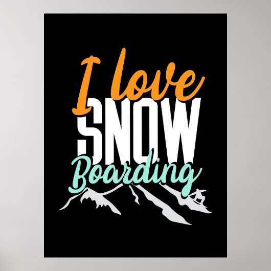 Poster J'Aime L'Embarquement De Neige (Devant)