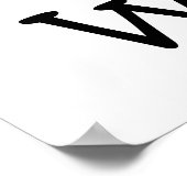 Poster J'aime les baleines (Coin)