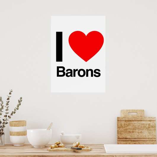 Poster j'aime les barons (Cuisine)