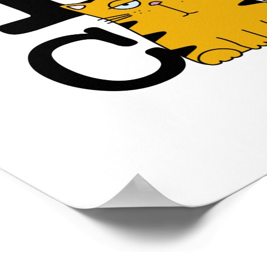 Poster J'aime les chats (Coin)