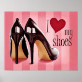 Poster J'aime les chaussures (Devant)