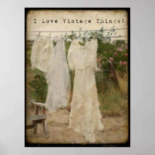 Poster J'Aime Les Choses Vintages ! (Devant)