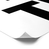 Poster J'aime les coeurs du président Trump (Coin)