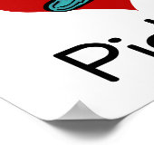 Poster J'aime les cornichons (Coin)