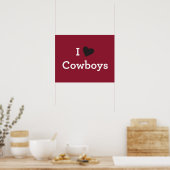 Poster J'aime les cowboys (Cuisine)