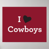 Poster J'aime les cowboys (Devant)