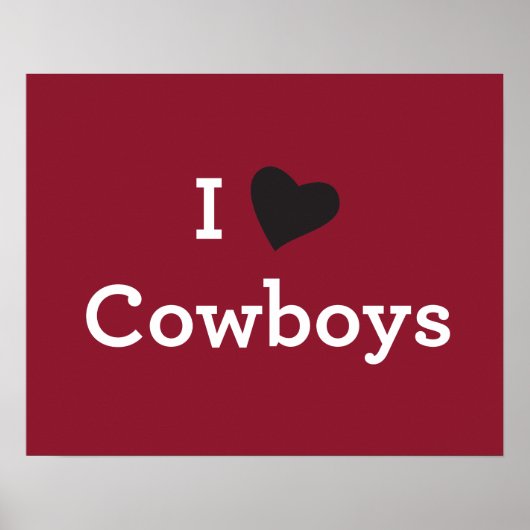 Poster J'aime les cowboys (Devant)