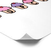 Poster J'Aime Les Cupcakes (Coin)