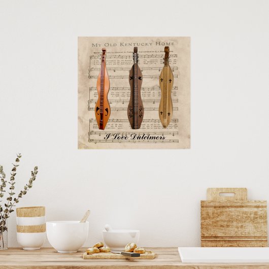 POSTER J'AIME LES DULCIMERS* (Cuisine)