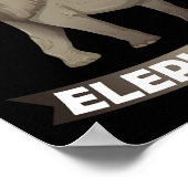 Poster J'Aime Les Éléphants Zoo Cirque Elephant Conserva (Coin)