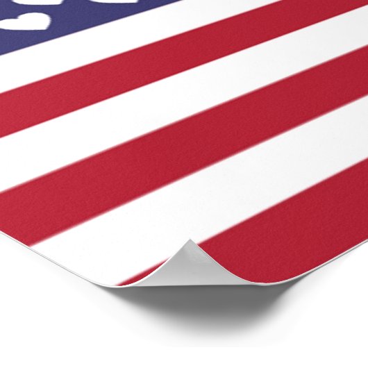 POSTER J'AIME LES ÉTATS-UNIS D'AMÉRIQUE (Coin)