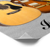 POSTER J'AIME LES GUITARS (Coin)