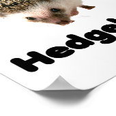 Poster J'aime les hérissons (Coin)