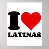 POSTER J'AIME LES LATINAS (Devant)